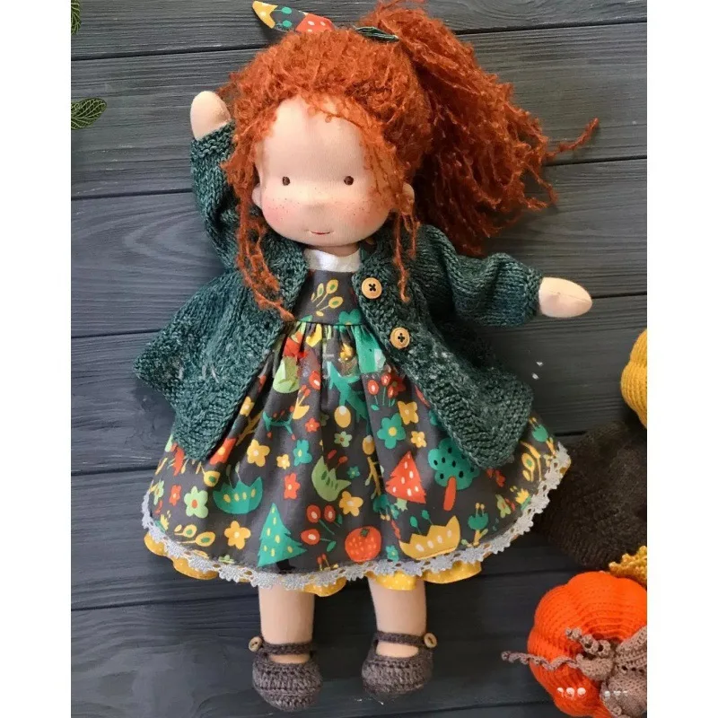 

30cm A Waldorf Doll (also Called Steiner Doll) Handmade Doll Kawaii Children's Christmas Gift Free Shipping Items Boxed