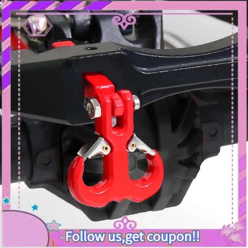 

Upgraded Metal Trailer Hook Goat Horn-Shaped Rescue Hook For 1/10 RC Model Car Crawler SCX10 AT6 NT6 NT4