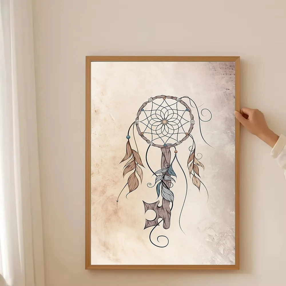 حلم الماسك قماش جدار الفن ديكور أمريكي أصلي بوهو ديكور المنزل غرفة الهبي ديكور الغرفة الجمالية الفن الروحي هدية خمر #3