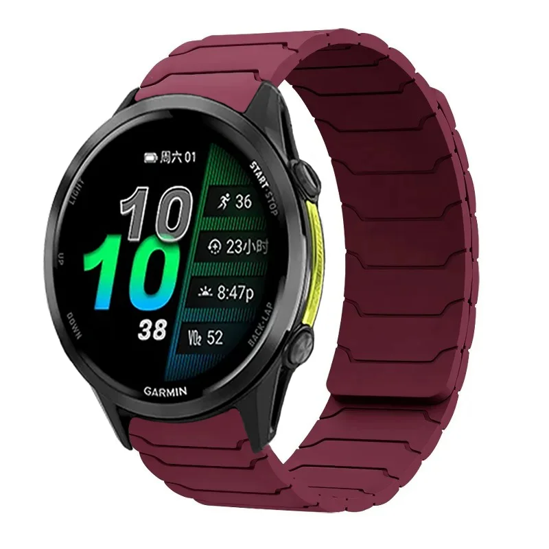 18 20 22 mm Silikonarmband für Garmin Venu 4 3 2 3S 2S Band Forerunner 255 165 265 255S 265S 970/Active 6/5/4 Magnetarmband – Detail 14