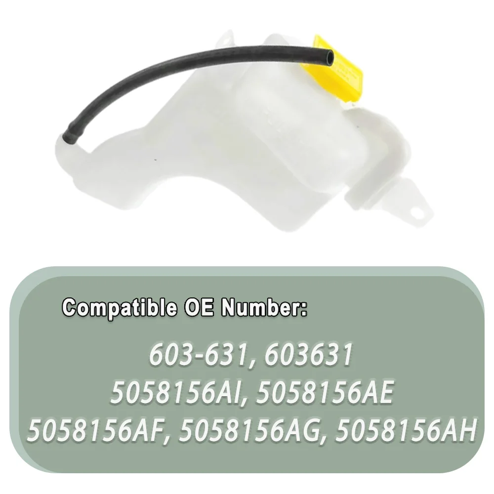 For Jeep Compass Patriot Dodge Caliber 2007-2017 Coolant Reservoir Water Expansion Tank with Cap & Tubing 5058156AI 5058156AE