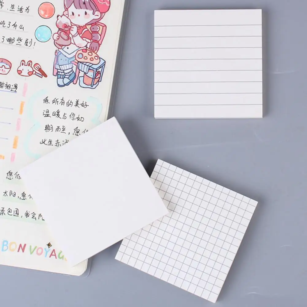 Bloc-Notes auto-adhésif, bloc-Notes, bloc-Notes, bloc-Notes, pour Message, papeterie scolaire, DIY bricolage, 2 pièces