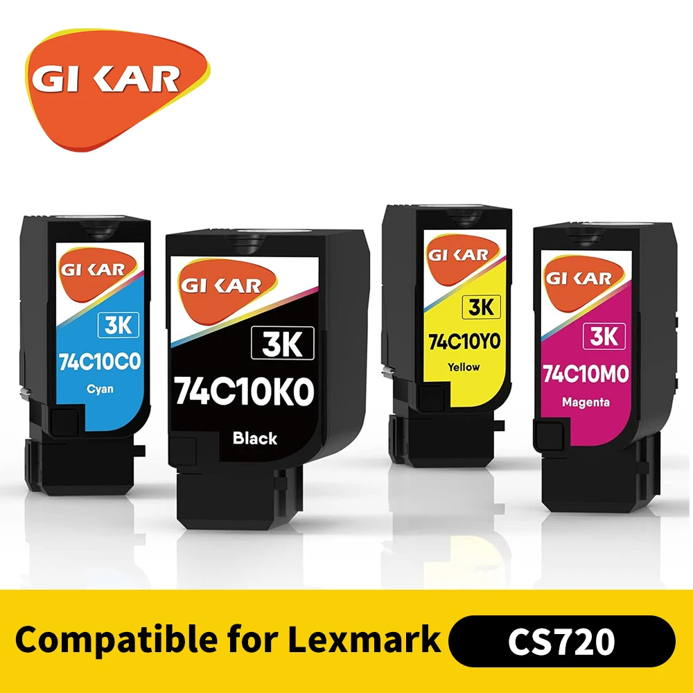 

GIKAR CS720 Toner Cartridges for Lexmark CS720 CS720de CS720dte CS725 CS725de CS725dte CX725 CX725de CX725dte Printer