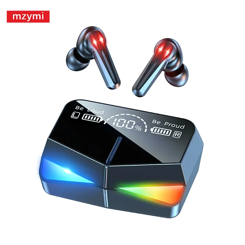 

mzymi M28 Wireless Earbuds In Ear Bluetooth5.1 Stereo Sports Earphones Noise Reduction Game Headset With Mic For Android iOS