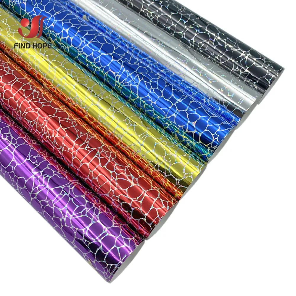 Holographic Chrome Stone Cracking Pattern Adhesive Craft Vinyl Making Sign Cards Window Glass Cup Decoration DIY Gift For cut