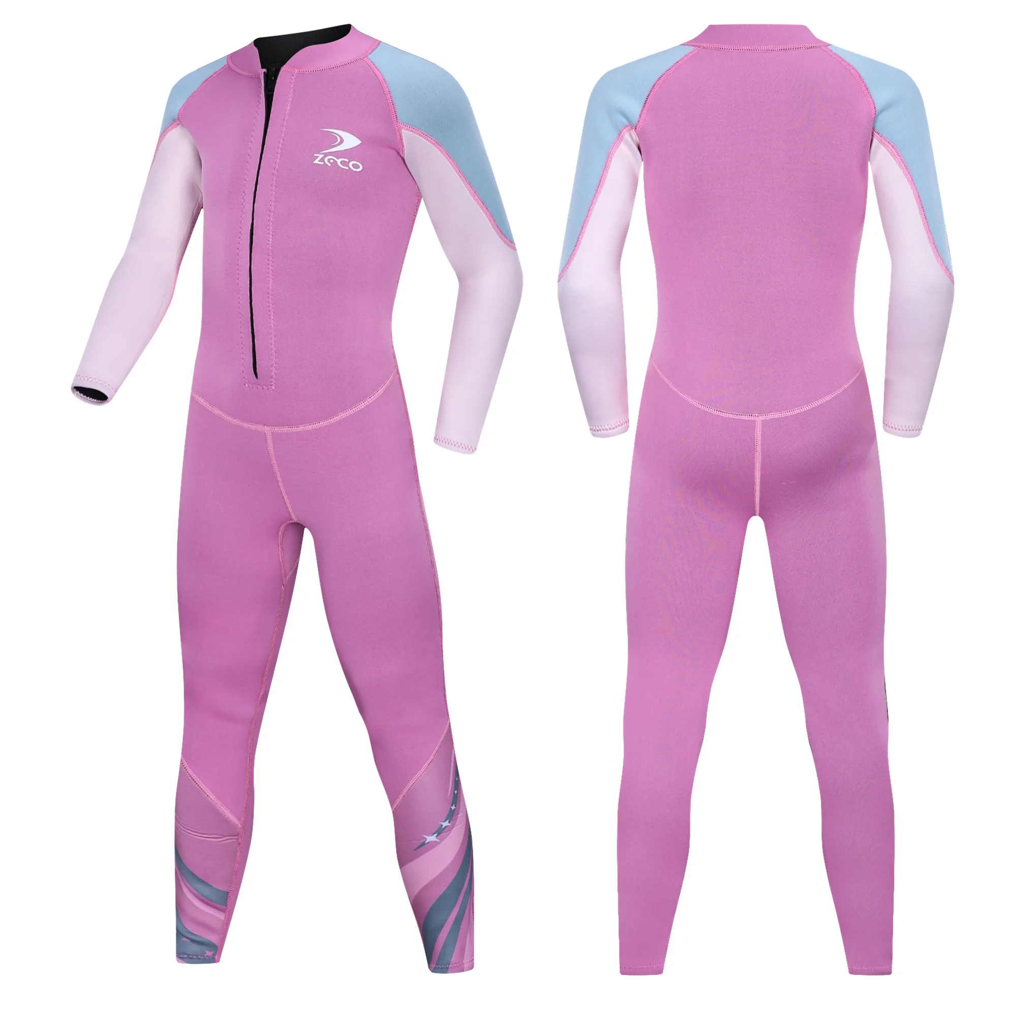 ZCCO Kids Wetsuit,2.5mm Neoprene Diving Suit for Teens,Full Body Swimsuit for Boys and Girls,Long Sleeve One Piece Wet Suit