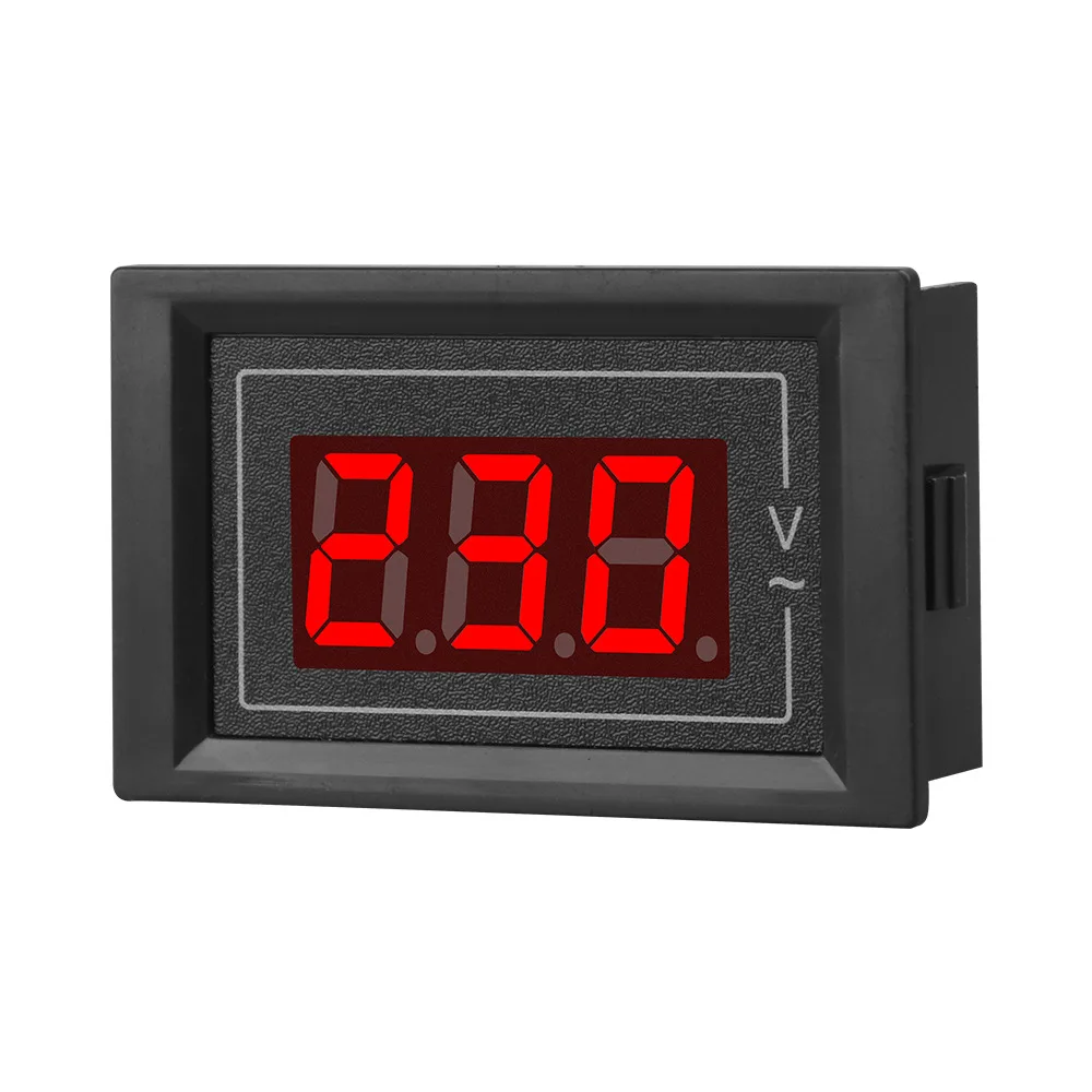 

Single-phase AC Digital Voltmeter Voltage Meter Volt Instrument Tool 2 Wires Voltmeter Panel Indicator Light Lamp Gauge