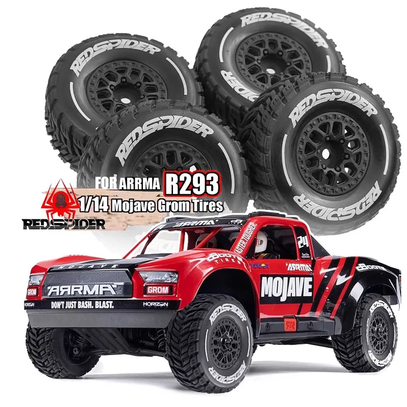 Rs Red Spider Arrma 1:14 Mojave Mini Mohave Short Car Tire Mjx 14211 Short Car Tire Unglued Remote Control Car Accessories Rc