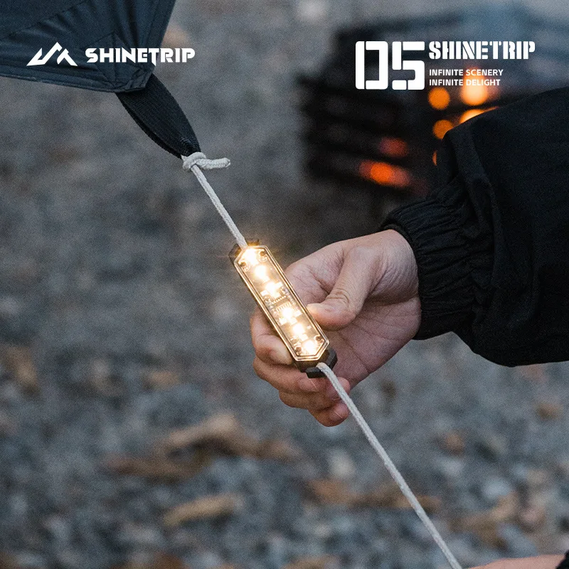 ShineTrip Outdoor Wind Rope Warning Light USB Charging 60g Portable Multi functional Camping Rope Light Tent Atmosphere Light