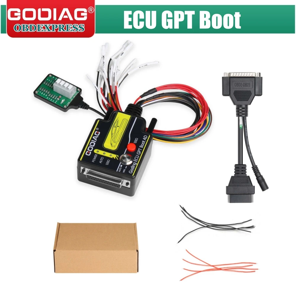 GODIAG ECU GPT Boot ECU Connector for ECU Reading Writing No Need Disassembly Compatible with J2534/Openport/foxFlash