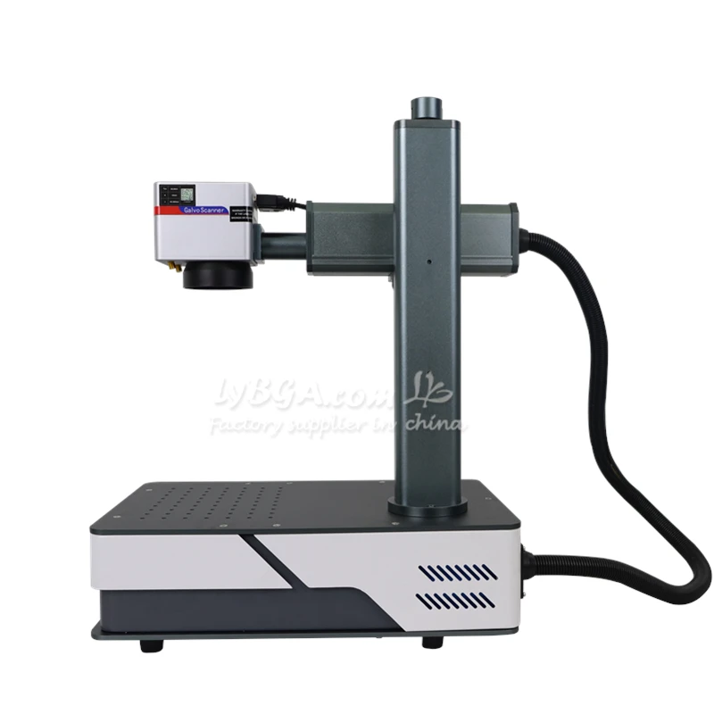 LY Mini Fiber Laser Marking Support Rotation 4th Axis 100W 50W 30W 20W Metal Engraving Milling Machine for PVC Plastic Steel