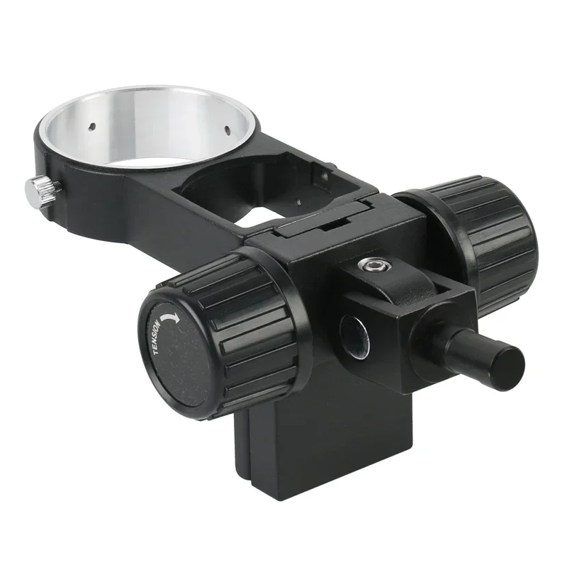 Imagem -05 - Foco Titular Articulando Braço 32 mm Pilar Braçadeira Microscópio Suporte para Laboratório Industrial Trinocular Binocular Microscópio Estéreo 76 mm