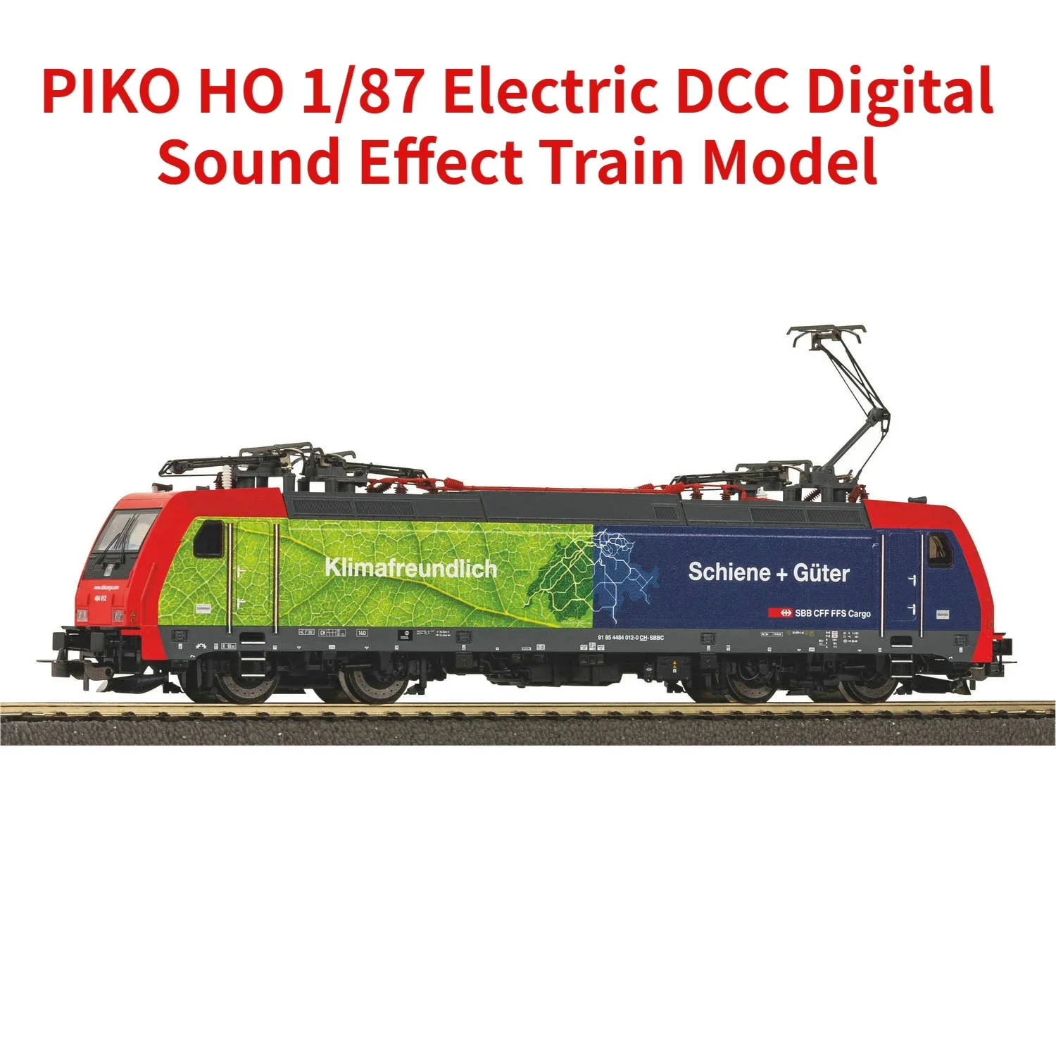 

PIKO HO 1/87 Train Model 21643 RE484 BR185 Electricity DCC Digital Sound Effect SBB Train Model Toy Gift