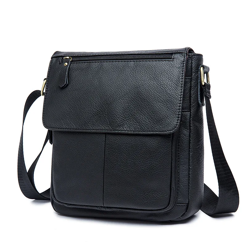 Mode Nieuwe Echt Lederen Heren Handtassen Heren Leren Schoudertas Casual Office Messenger Bags Mode Crossbody Tas