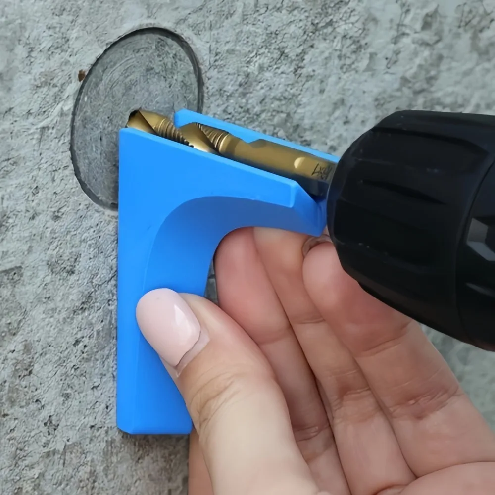 3pcs/set Plastic Hole Drilling Guide Rails with V-Groove Fit Design Square Positioning Tool Durable Multi-size Auxiliary Tools