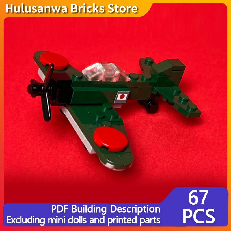 

A6M Zero WW2 Military Fighter Jets Model MOC Building Bricks War Equipment Modular Technology Gift Holiday Assemble Children Toy