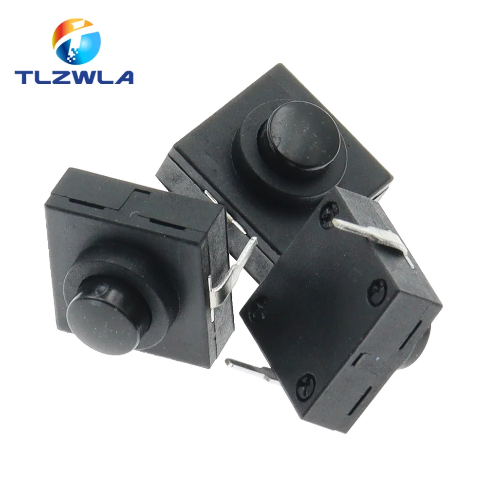 10PCS Flashlight Button Switch 1A 30V CB-1212-112D 2Pin Ultra-Thin Middle Of The Feet 12X12X9.4MM