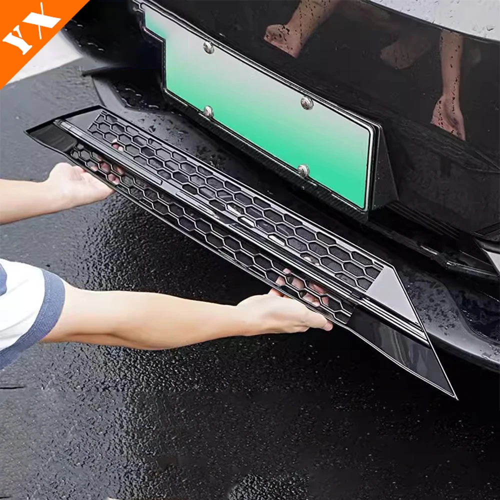 For CHANGAN Deepal S7 2023-2024 Dust-Proof Net Decor Cover And Stainless Garnish Trim Car Front Grille Anti-insect Net Accessory