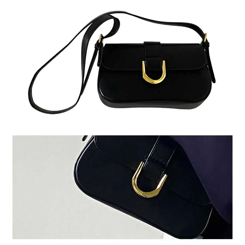 Dames Flap Satchel Bag Veelzijdige tas met bovenhandvat Verstelbare lakleren schoudertas Retro okseltas Meisje Stijlvolle portemonnee