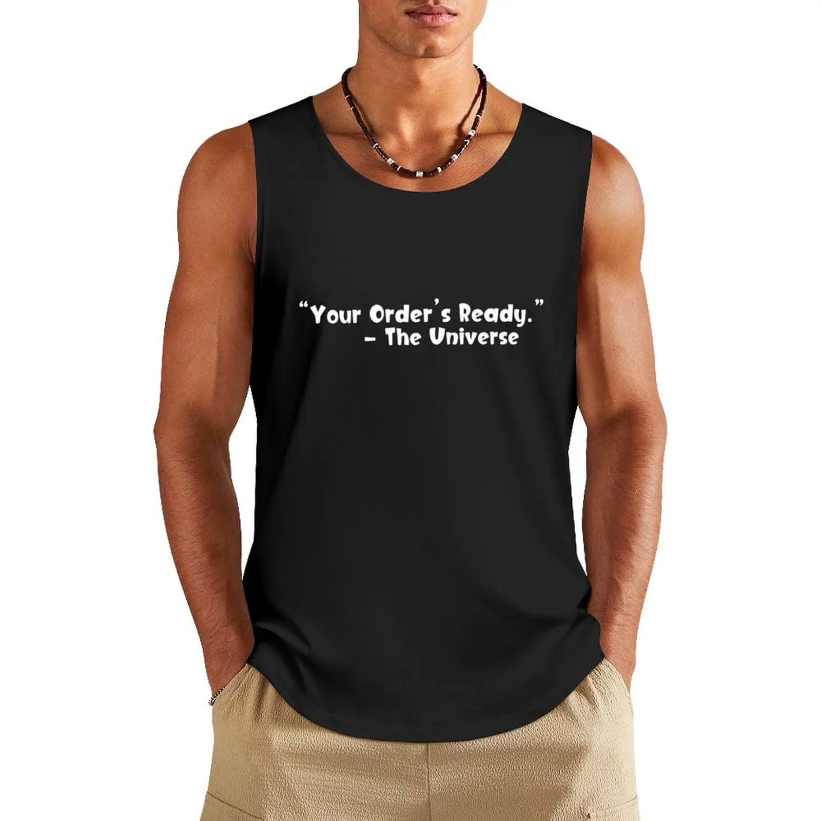 

Law of Attraction Tee - Your Order’s Ready Tank Top Vest male singlets for men gym fitness clothing for men