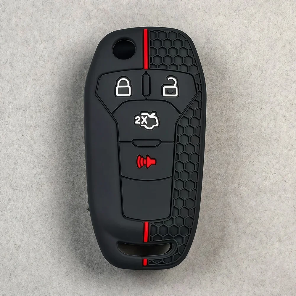 Schlüsselanhänger Silikon-Schlüsselhülle für Ford Fusion Ka GM 2014 2015 2016 2018 2020 Klappbare Autoschlüssel-Abdeckung Schlüsselanhänger – Detail 6