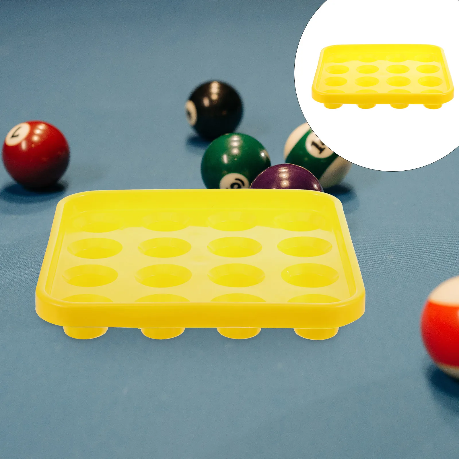 

Sturdy Plastic Table Ball Storage Tray Holds 16 Billiard Balls Secure Mounting Easy Organization Pool Table Accessory Snooker