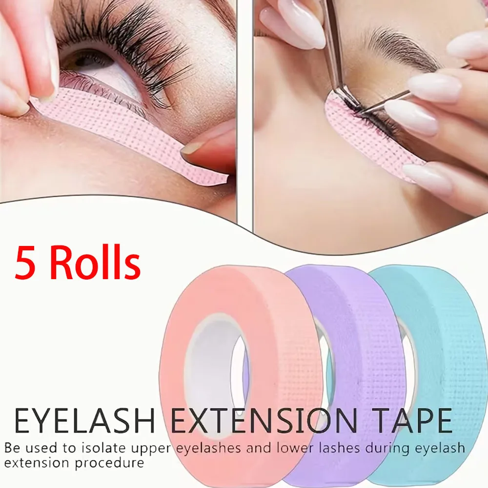 5Rolls Eyeshadow Tape, Eyeshadow Eyeliner Aid, Eye Makeup Aid, Eye Makeup Protection Tape Sticker, Professional Eyelash Tape