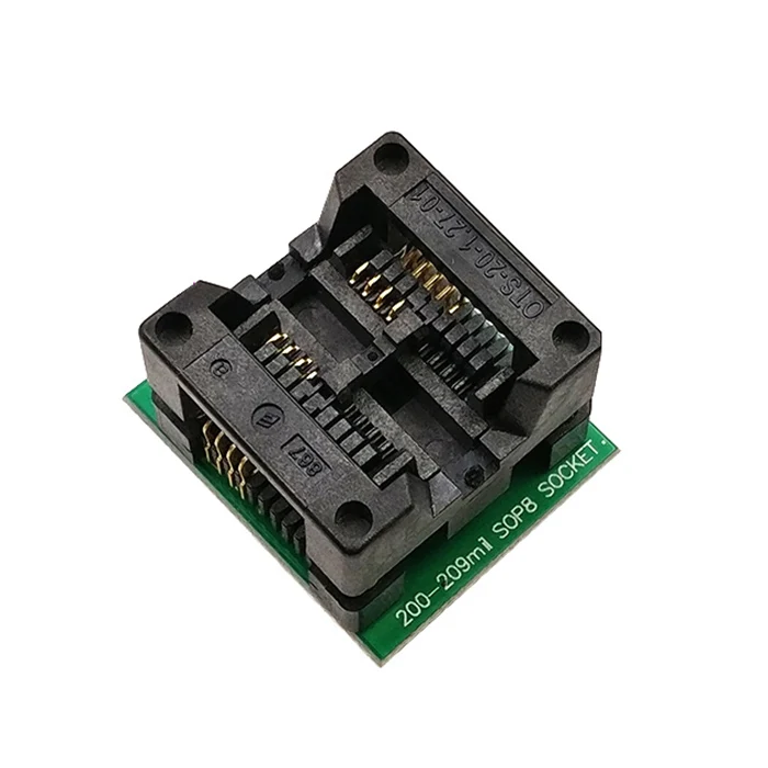 SOIC8 SOP8 to DIP8 Wide-body Seat Wide 150/200mil Programmer Adapter Socket Blue SA602 IC Test Conversion Burner