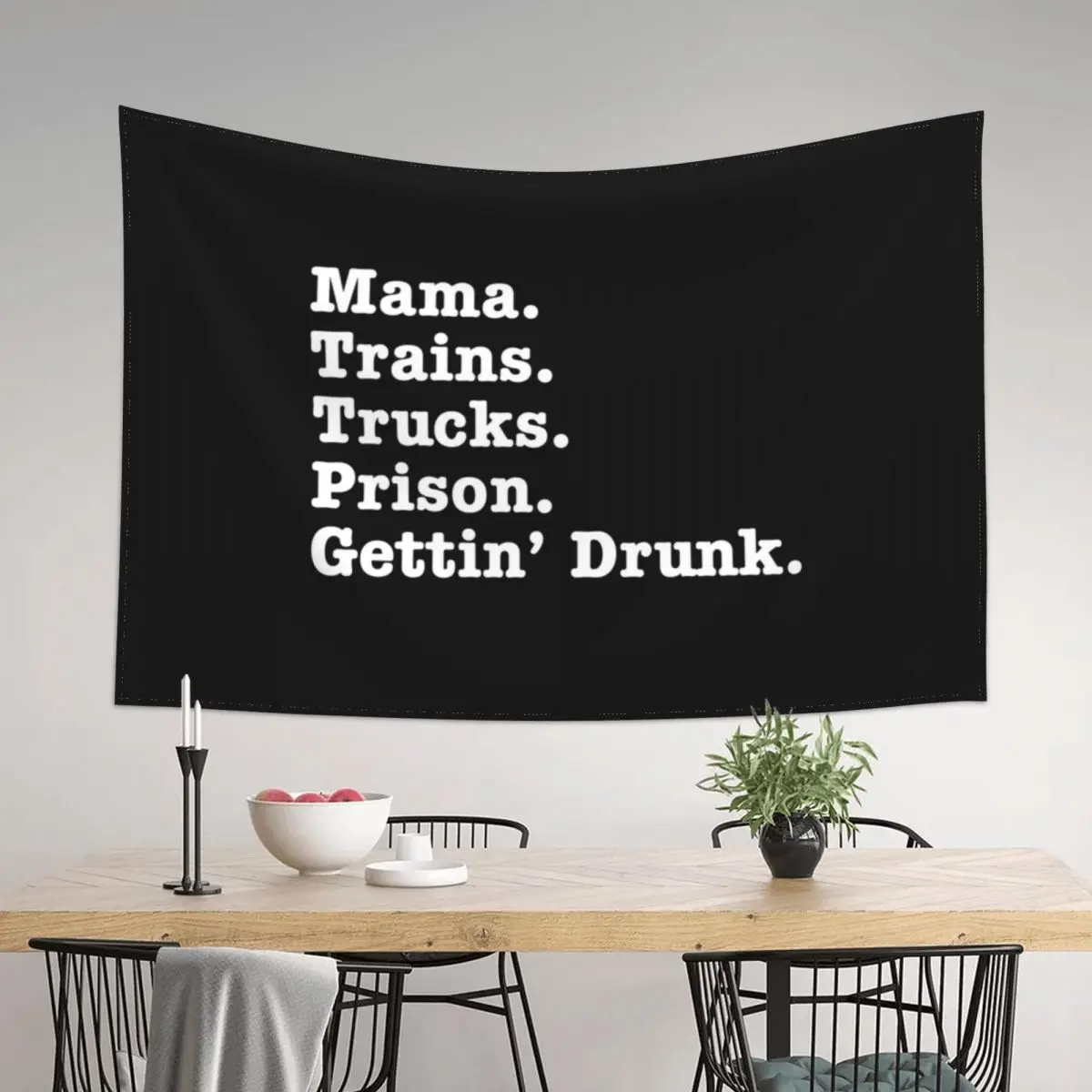 

Mama Trains Trucks Prison Gettin' Drunk Tapestry Decorative Wall Murals Korean Room Decor House Decoration Tapestry
