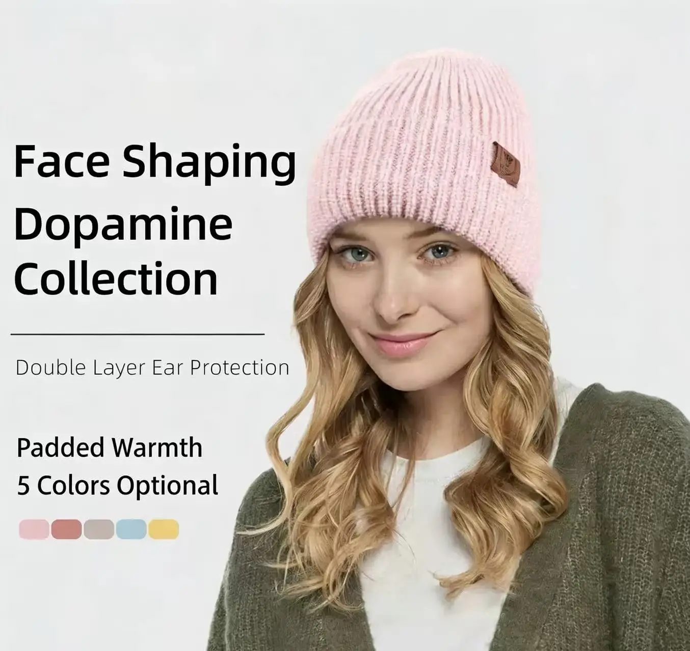 

Women's Autumn/Winter Korean Style Trendy Fashionable Versatile Warm Loose Knit Cap Makes Your Face Look Smaller Winter Warm Hat