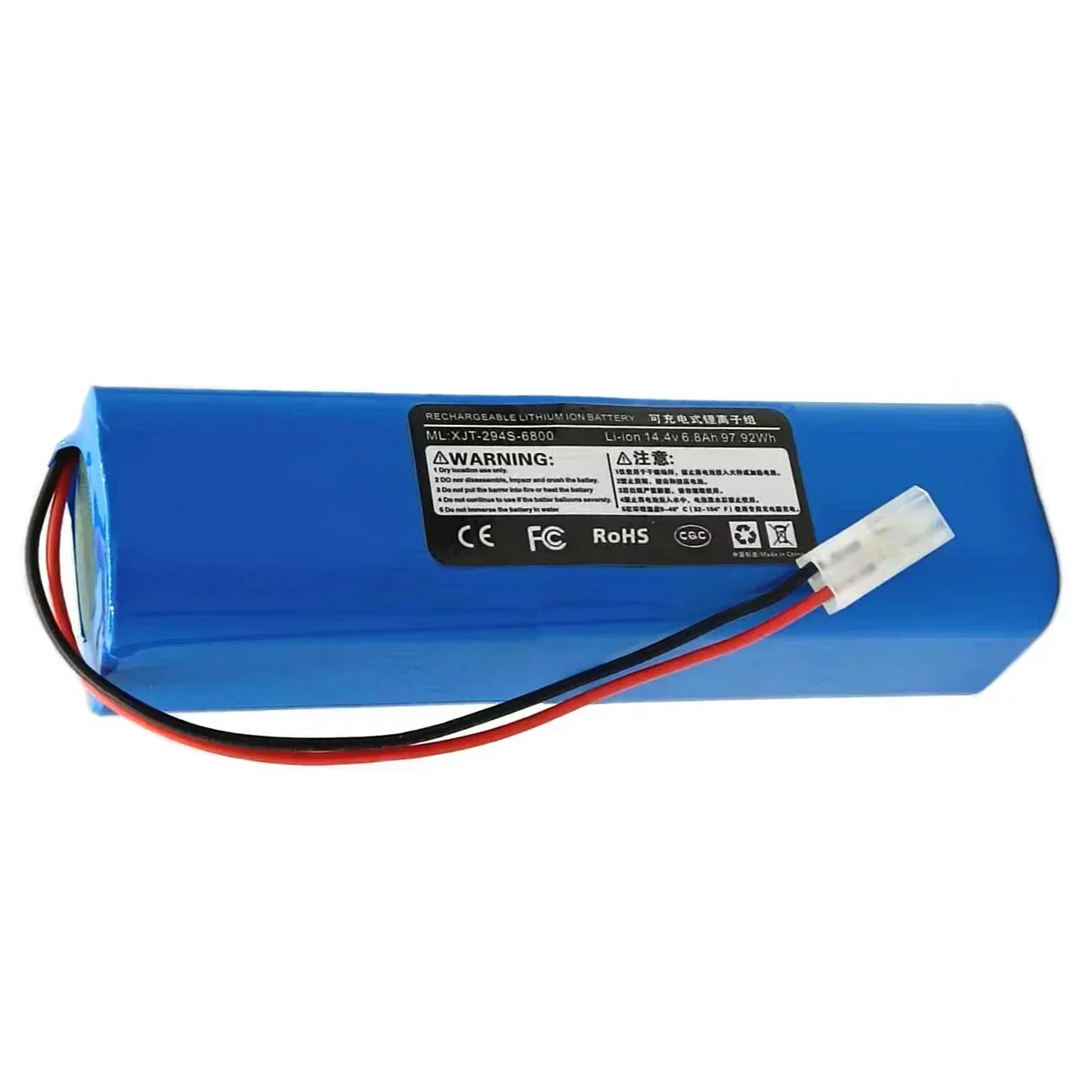 Imagem -02 - Bateria para Roemo Syb2 Robot Aspirador de pó 14.4v 6800mah 100 Novo Inr18650 M264s2p