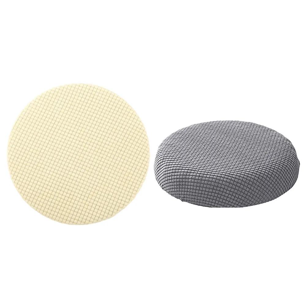 

2Pcs Round Chair Cover Stretchable Dust Resistant Stool Protector Soft Comfortable Replacement Cover for Banquet Wedding