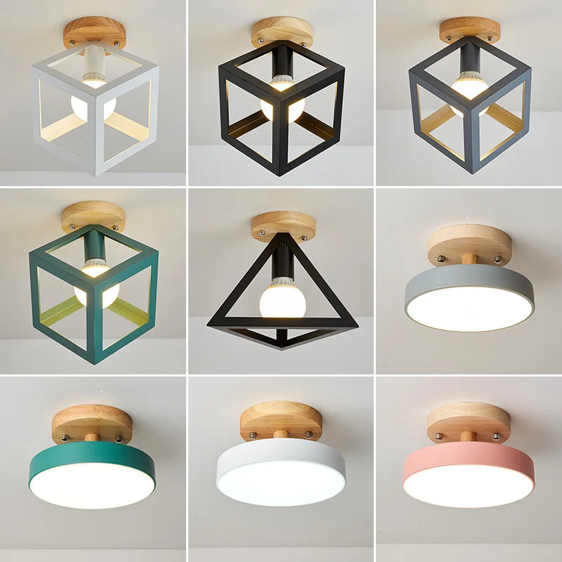 

Nordic Macaron corridor light simple modern balcony entrance hallway creative corridor ceiling light