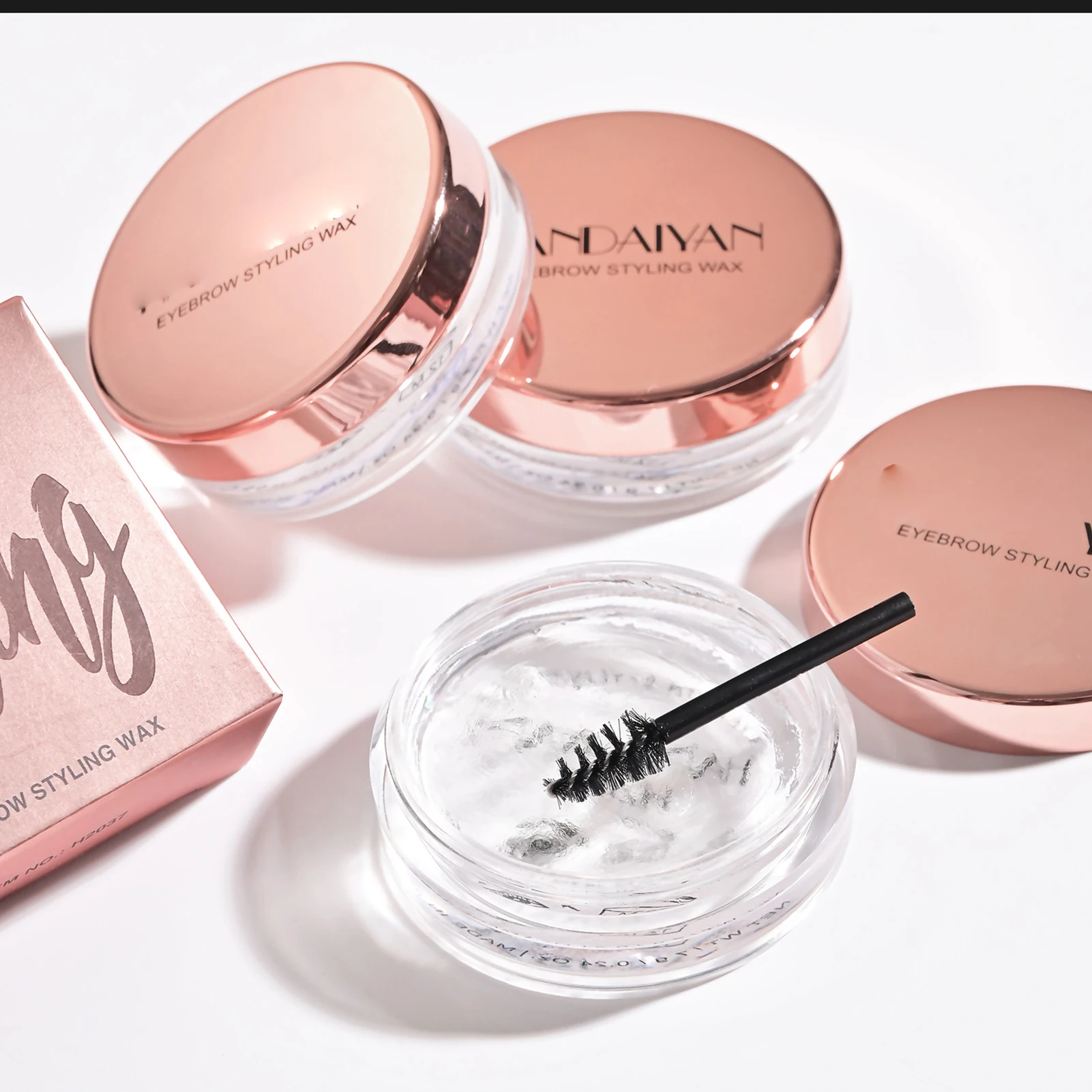 Clear Eyebrow Wax Gel Soap 7g Natural Wild Brows Styling Pomade For European American Eyebrow Shaping