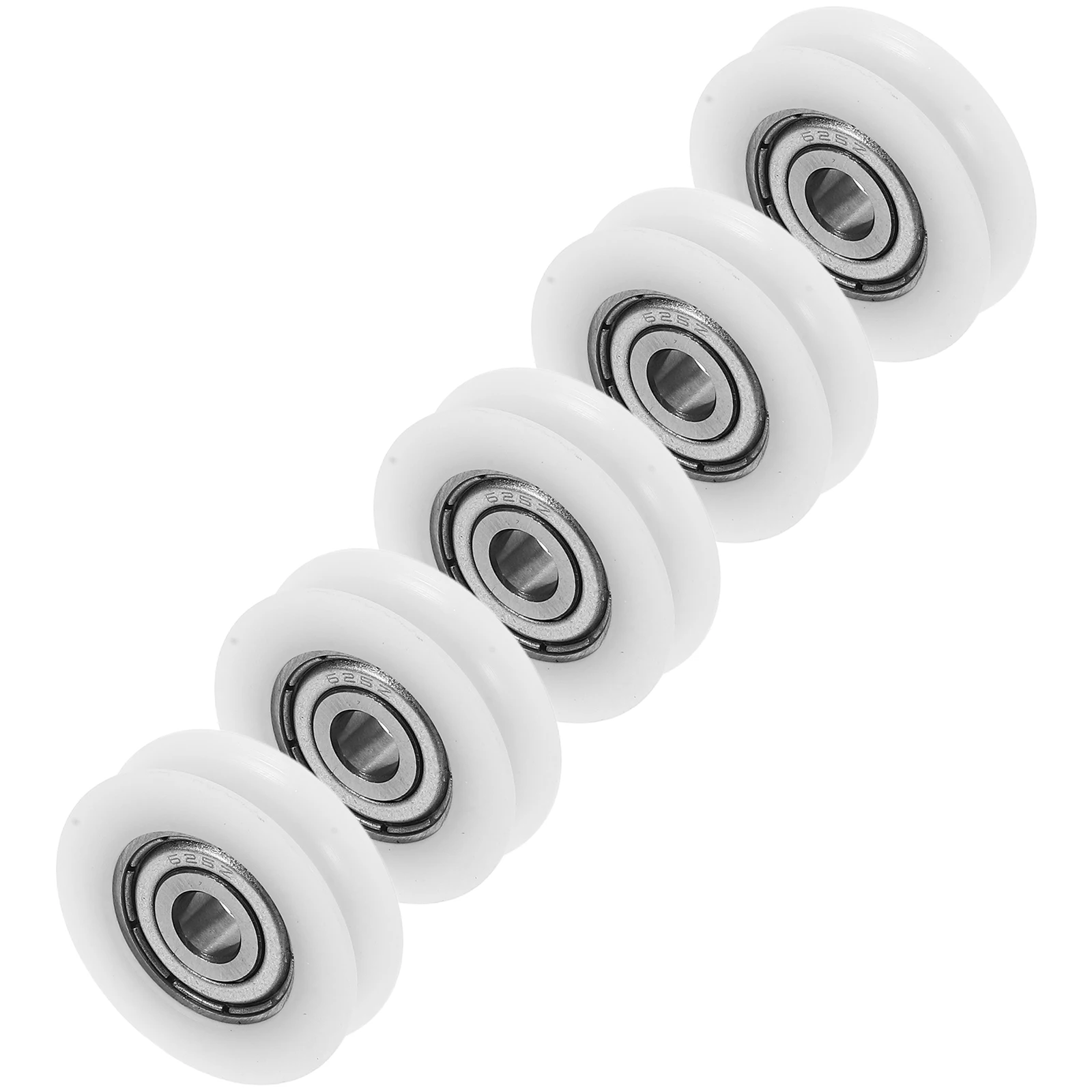 

5 Pcs Plastic Pulley Guide Wheel POM Bearing Track Roller Lightweight Smooth Operation Safe Barn Door Hardware