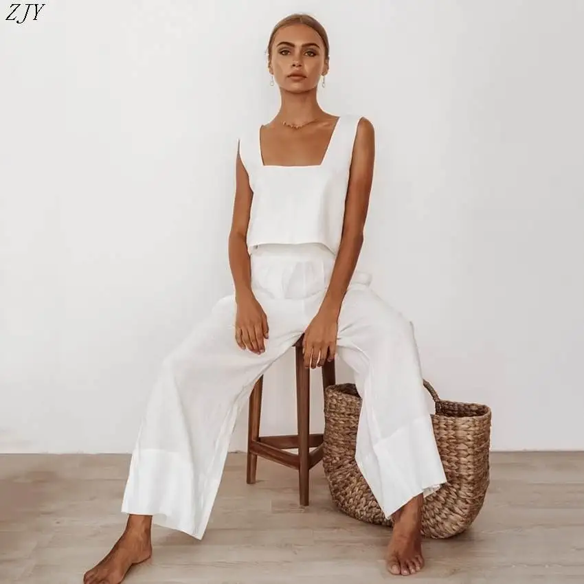 

Women's Loose Casual Wide Leg Pants Vest Set Fashionable Autumn Collection Comfortable Two Piece Suit for Ladies