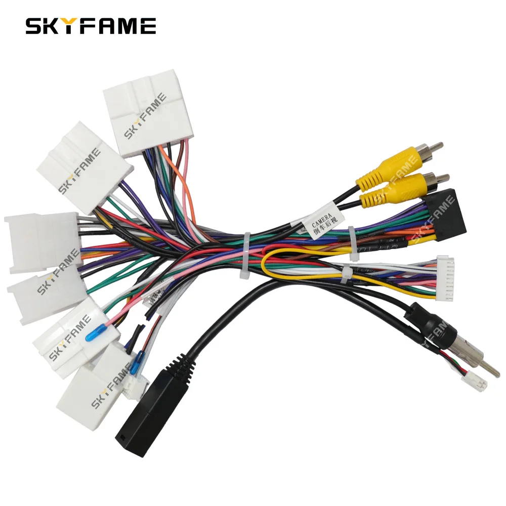 SKYFAME 16Pin سيارة الأسلاك تسخير محول Canbus صندوق فك لتويوتا RAV4 C-HR هايلاندر ليفين كورولا كامري ريز هايلكس CHR