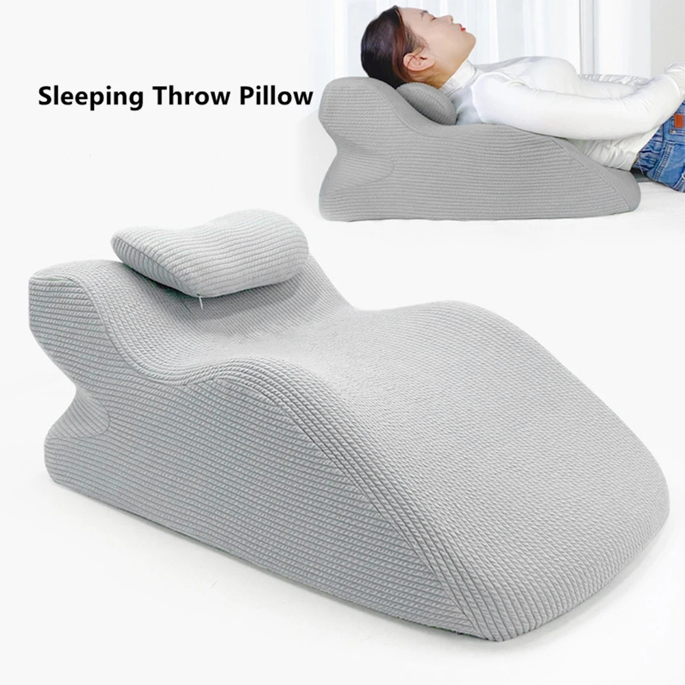 

Bed Sleeping Pillow Lie On Bed Sitting Up Face Down Pillow Ergonomic Memory Foam Leg Head Foot Pillows with Adjustable Headrest