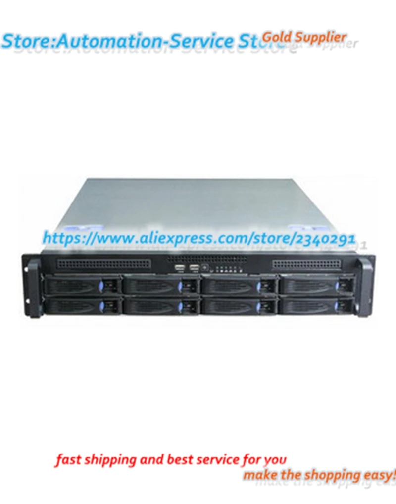 

2U Storage Server Case 8 Hot Swap Hard Mini-SAS Disk +1 3.5&LdqUo Built In Hard Disk