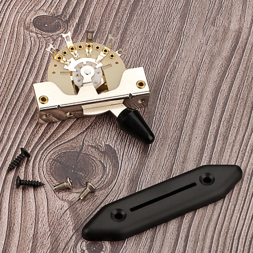 

Electric Guitar 5-way Toggle Lever Switch Washer Plate Alloy Pickup Selector Guard Plates