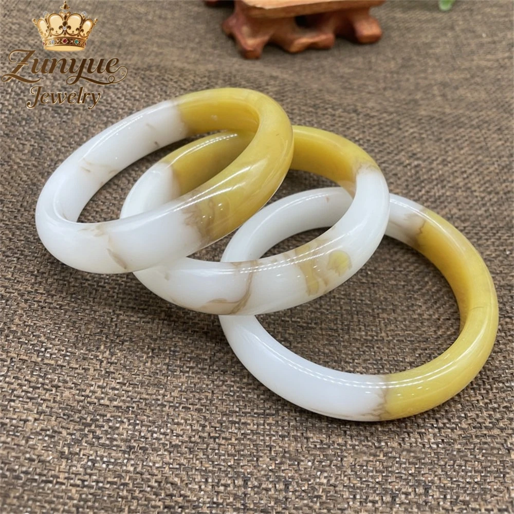 

Hetian Jade Violet Tricolor Bracelet Luxury Quality Jewelry Fashion Jewelry Handicraft Exquisite Popular Charms Elegant High - E