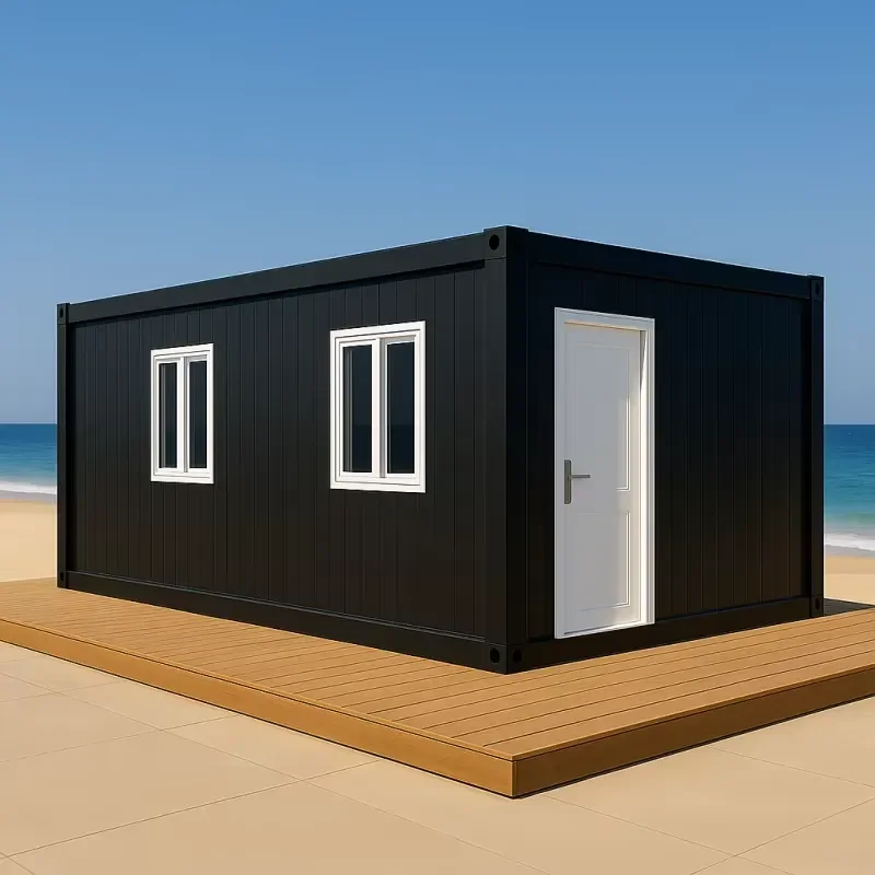 20ft Prefabricated Modular Container House with Steel Construction Customizable Model for Hotel and Office Building