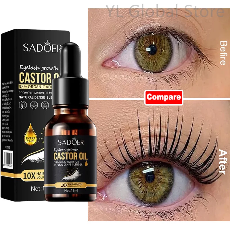 

Fast Eyelash Growth Serum Eyelash Enhancer Longer Fuller Thicker Lashes Eyelashes Eyebrows Enhancer Eyelash Care Products 15ml