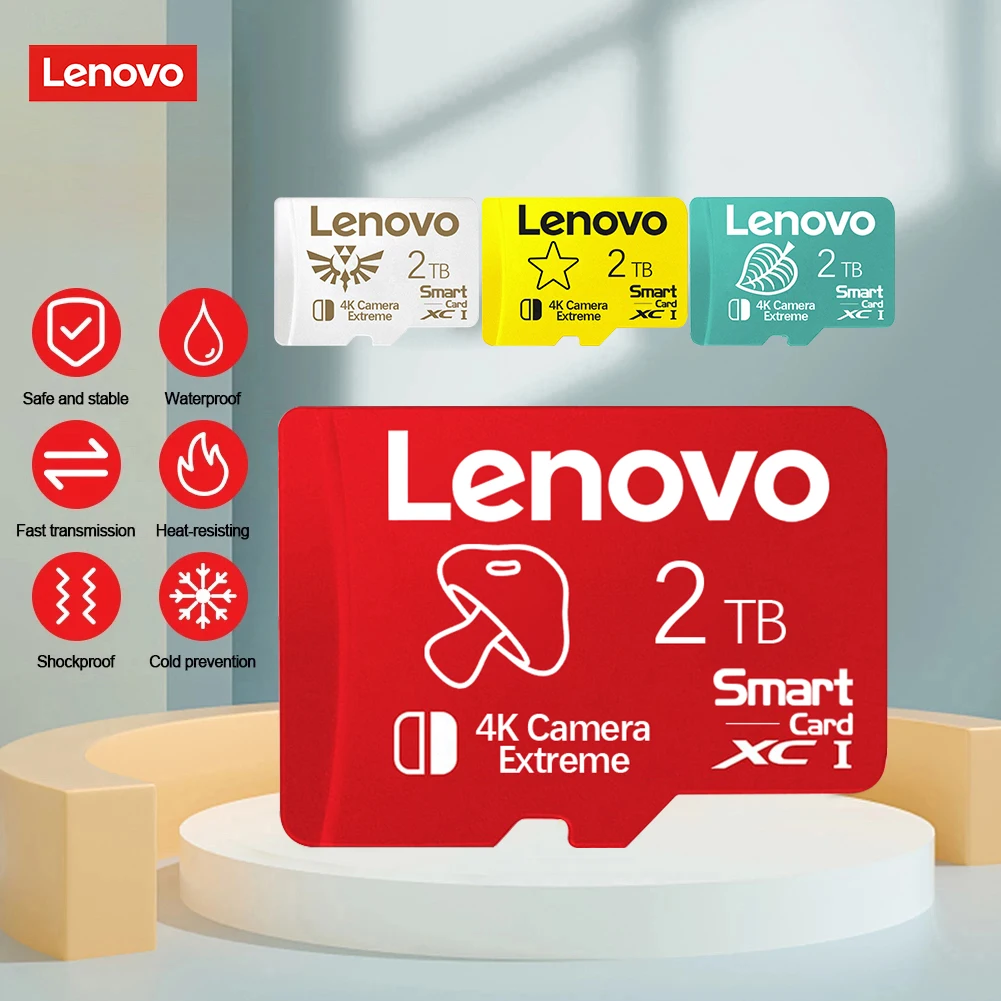 

Lenovo 2026 Ultra-Fast SD Memory Card Micro TF Card Memory Expansion 2TB 1TB 512GB 256GB 128GB for Phone PC-Ultra-Fast Transfer