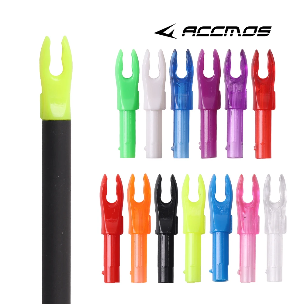 ID 4.2 مللي متر 50 قطعة من البلاستيك إدراج السهم nocksمزدوج المفاجئة ذيول داخلية ينتهي الرماية الصيد اطلاق النار رمح السهم ملحق
