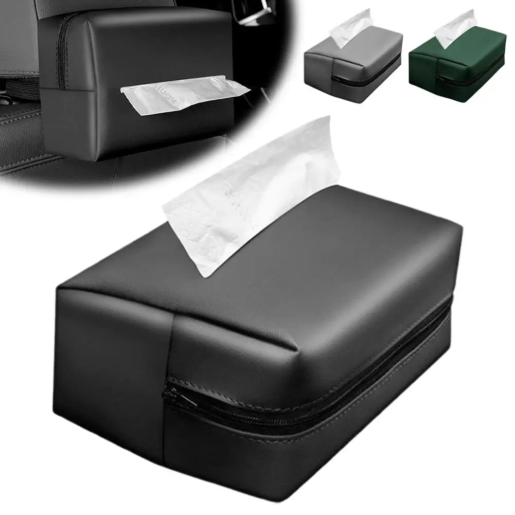 

Car Tissue Box, Sunshade Seat Backrest Suspension Tissue Storage Car And Tissue Box, Organization Box, Storage Armrest Box, M2A4