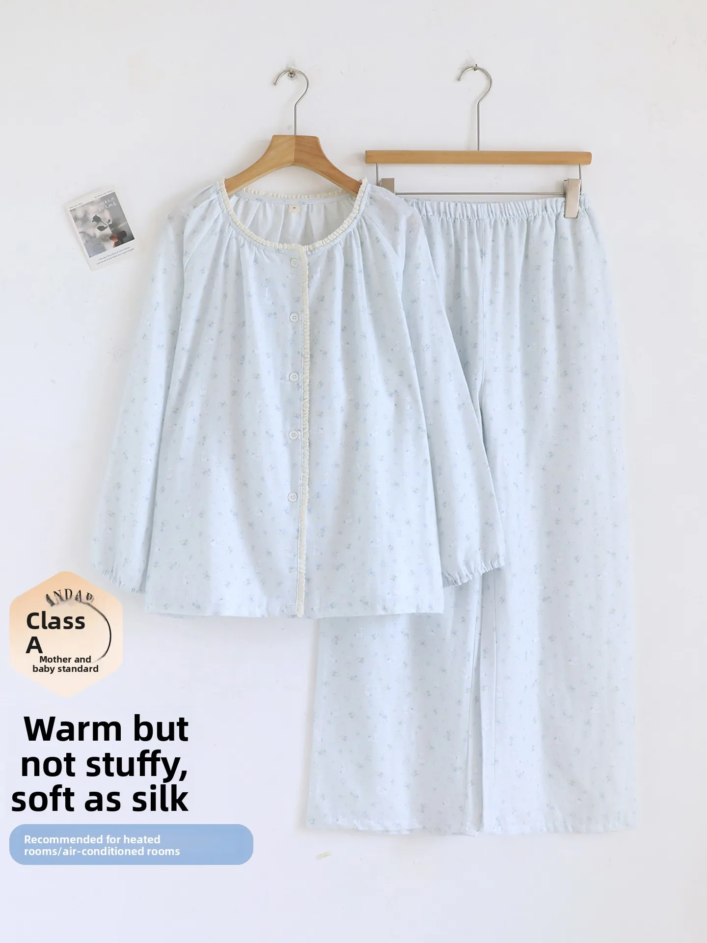 pure-cotton-flannel-long-sleeve-nightgown-women's-summer-country-style-floral-print-full-cotton-2026-new-autumn-home-clothes