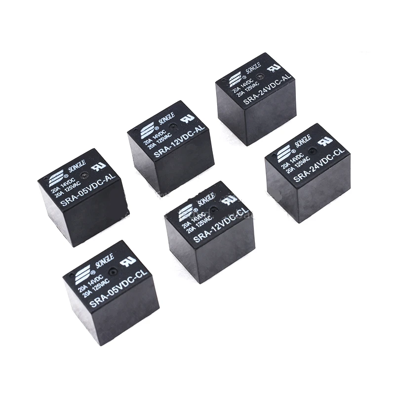 1PCS Power Relays SRA-05VDC-CL SRA-12VDC SRA-24VDC SRA-05VDC-AL 12VDC-AL 24VDC-AL 5V 12V 24V 20A 5PIN T7