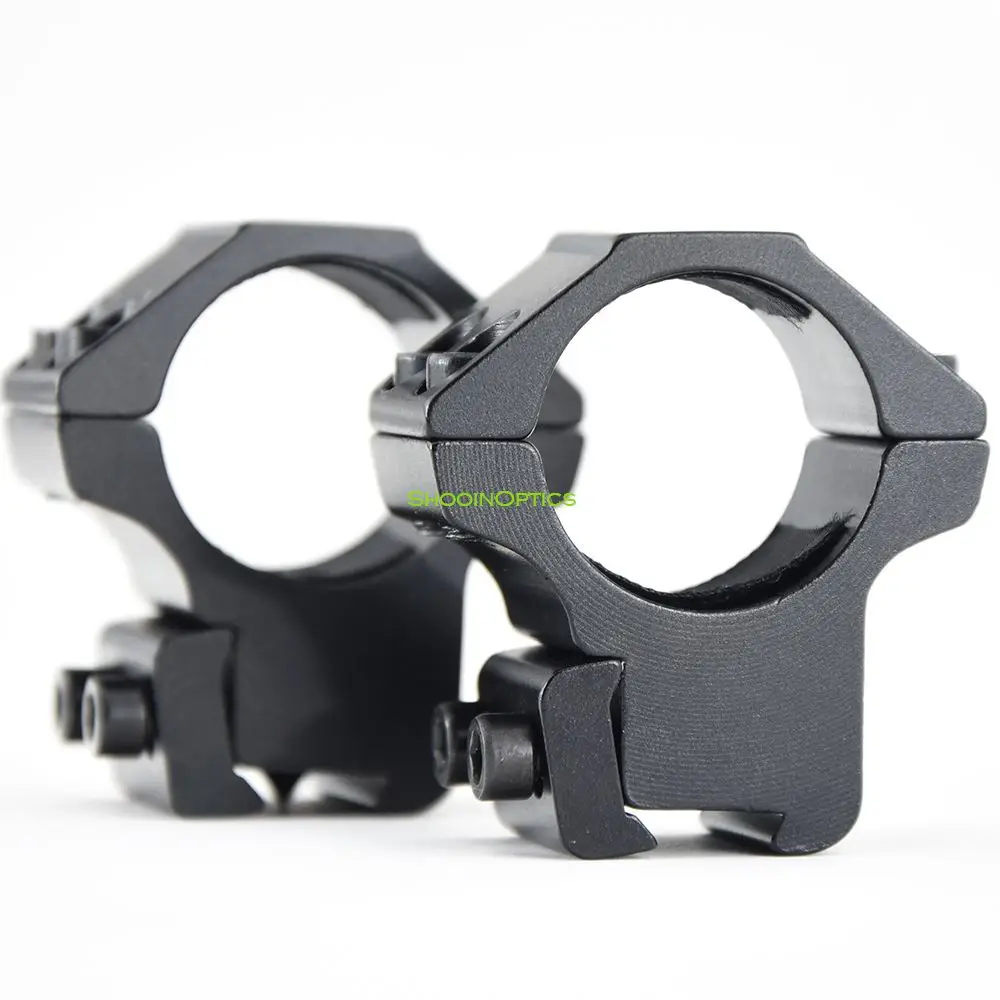 Shooin Optics Scope Mount 1 Inch 25.4mm Tube Ring 9-11mm Dovetail Base Aluminum Alloy R7136