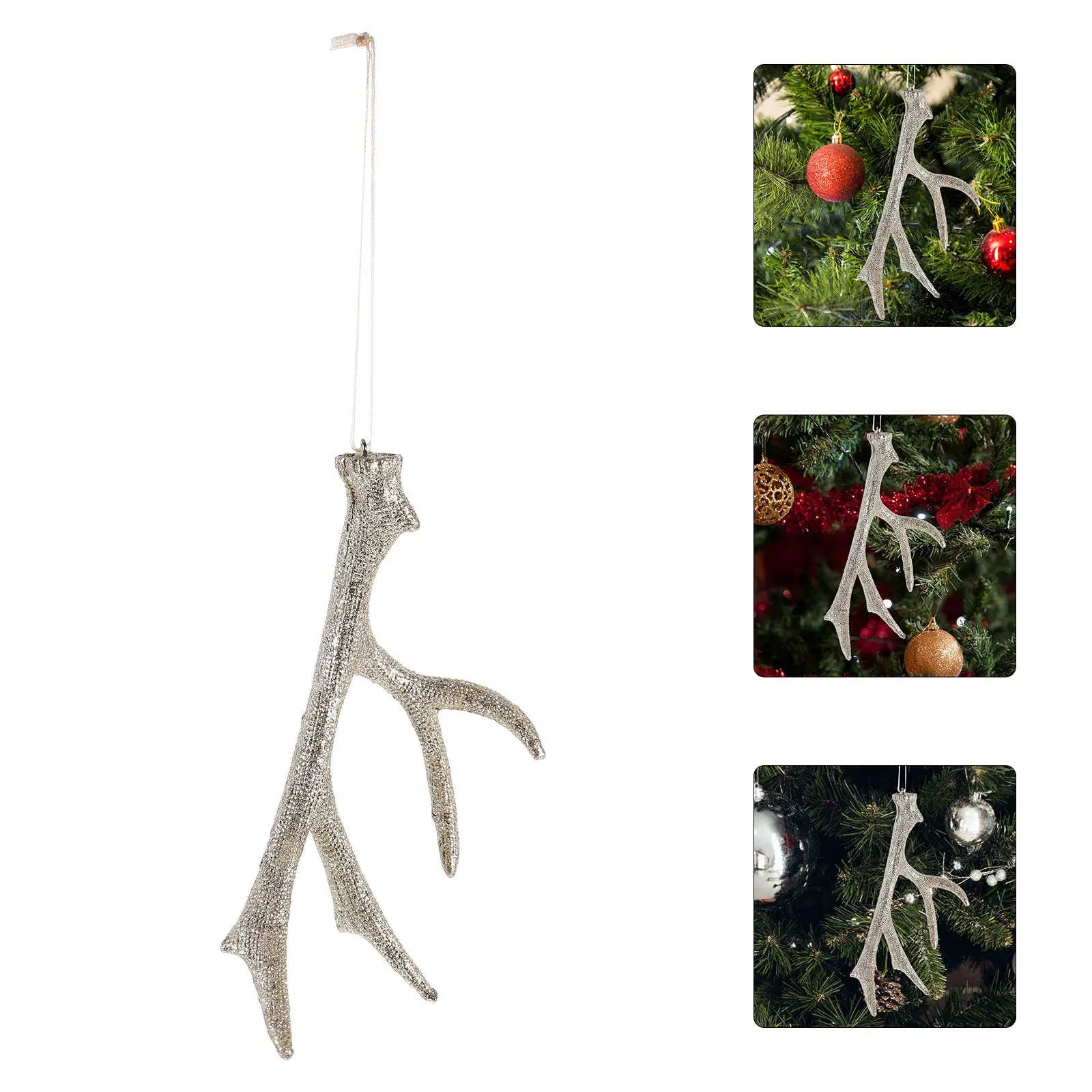 

Decoration Christmas Antler Decorations Pendant Tree Deer Ornaments for Hanging
